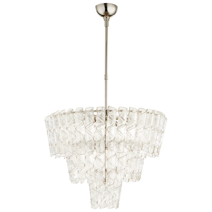 Cyan 09668 Ten Light Pendant, Polished Nickel