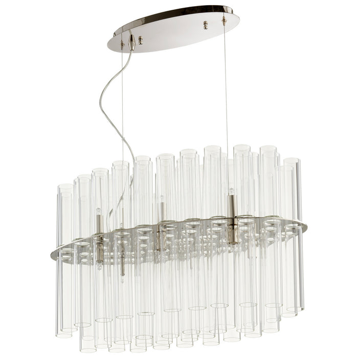 Cyan 09671 12 Light Pendant, Polished Nickel