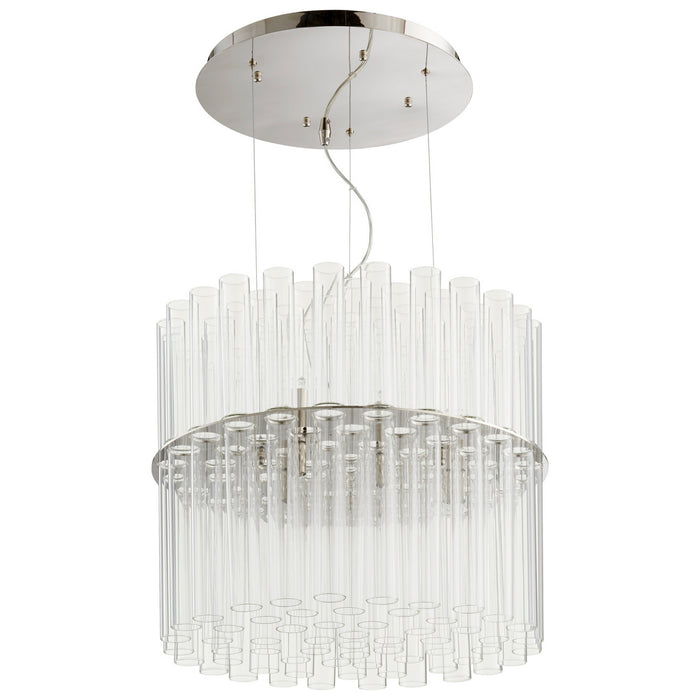 Cyan 09672 12 Light Pendant, Polished Nickel