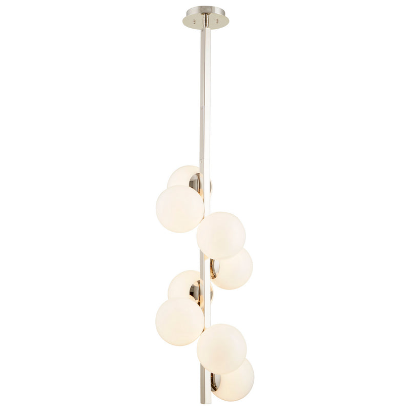 Cyan 09676 Eight Light Pendant, Polished Nickel