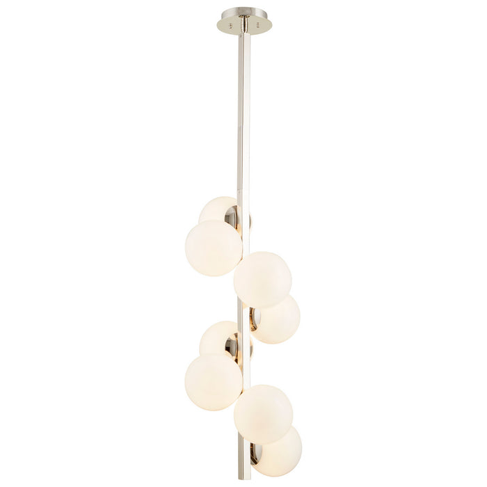 Cyan 09676 Eight Light Pendant, Polished Nickel