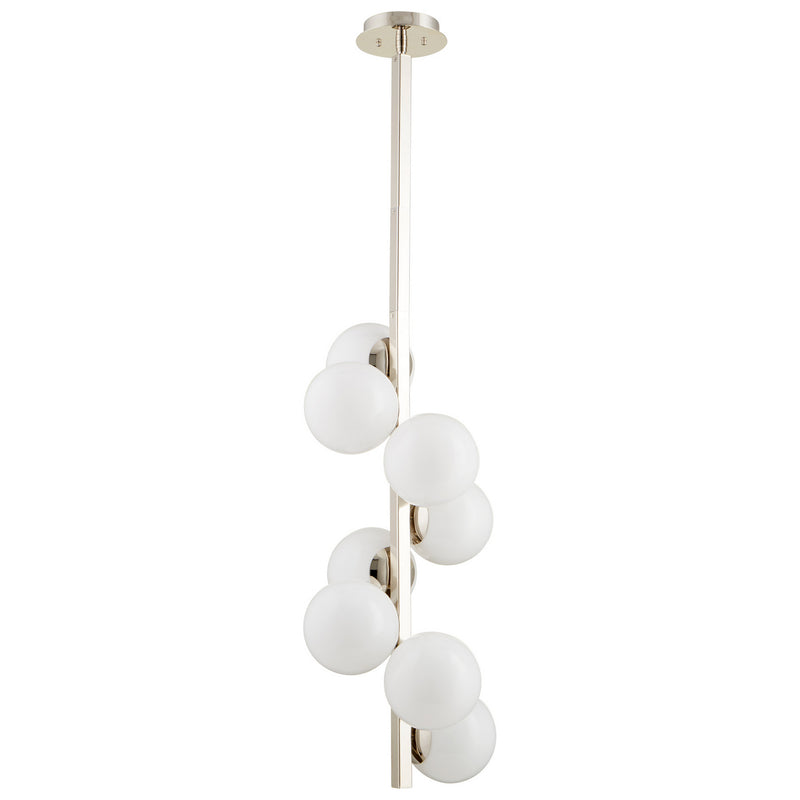 Cyan 09676 Eight Light Pendant, Polished Nickel