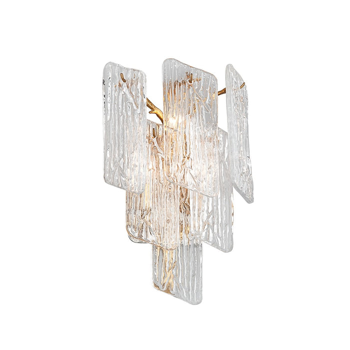 Corbett Lighting 244-13 Three Light Wall Sconce, Gold Leaf