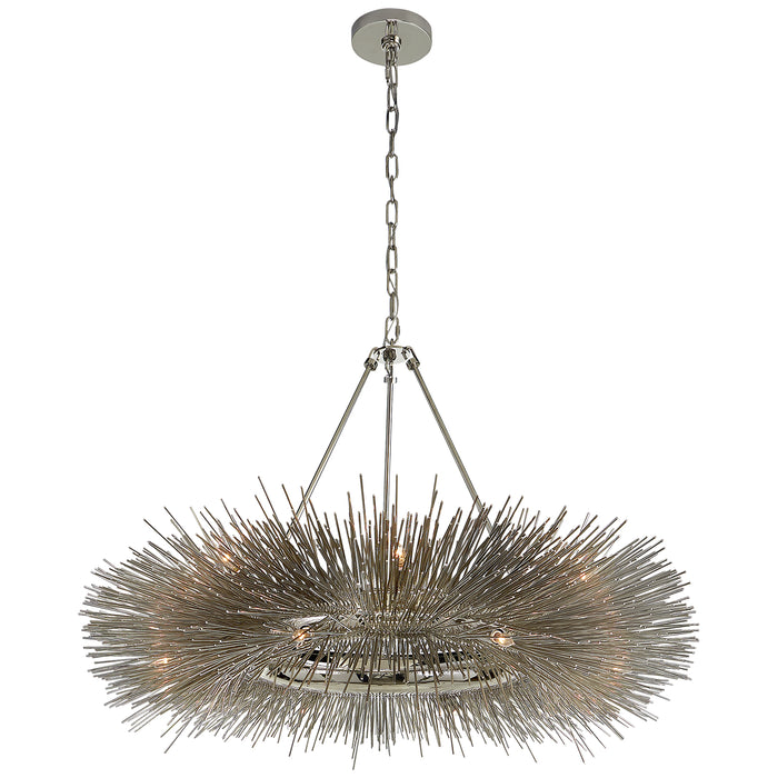 Visual Comfort Signature KW 5181PN 16 Light Chandelier, Polished Nickel