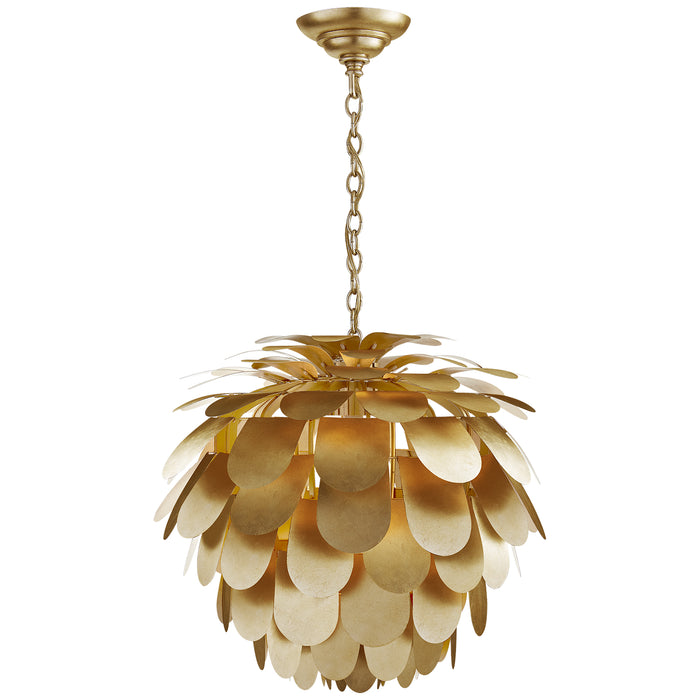 Visual Comfort Signature CHC 5157G One Light Chandelier, Gild