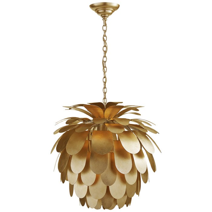 Visual Comfort Signature CHC 5165G One Light Chandelier, Gild