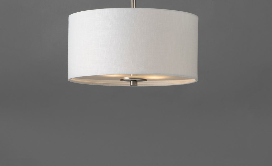 Maxim 10011WLSN Two Light Semi-Flush Mount, Satin Nickel