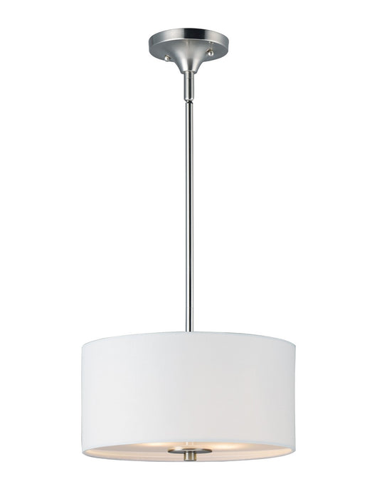 Maxim 10011WLSN Two Light Semi-Flush Mount, Satin Nickel