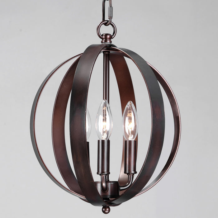 Maxim 10030OI Three Light Chandelier, Oil Rubbed Bronze