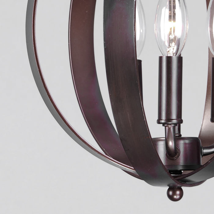 Maxim 10030OI Three Light Chandelier, Oil Rubbed Bronze