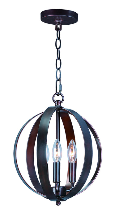 Maxim 10030OI Three Light Chandelier, Oil Rubbed Bronze