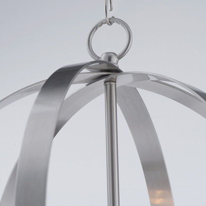 Maxim 10030SN Three Light Chandelier, Satin Nickel