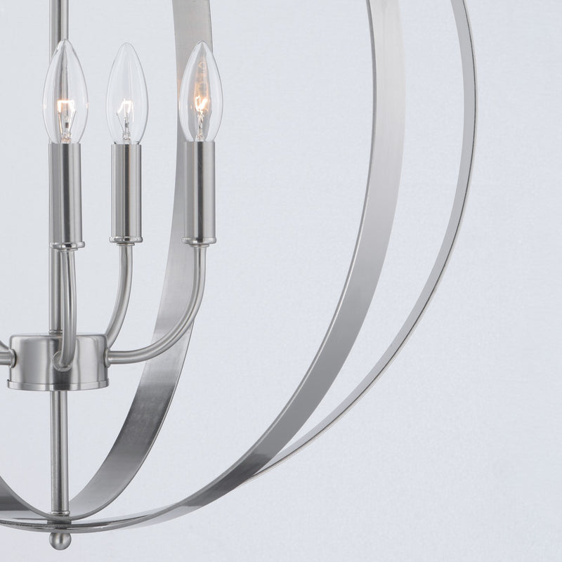 Maxim 10032SN Five Light Chandelier, Satin Nickel