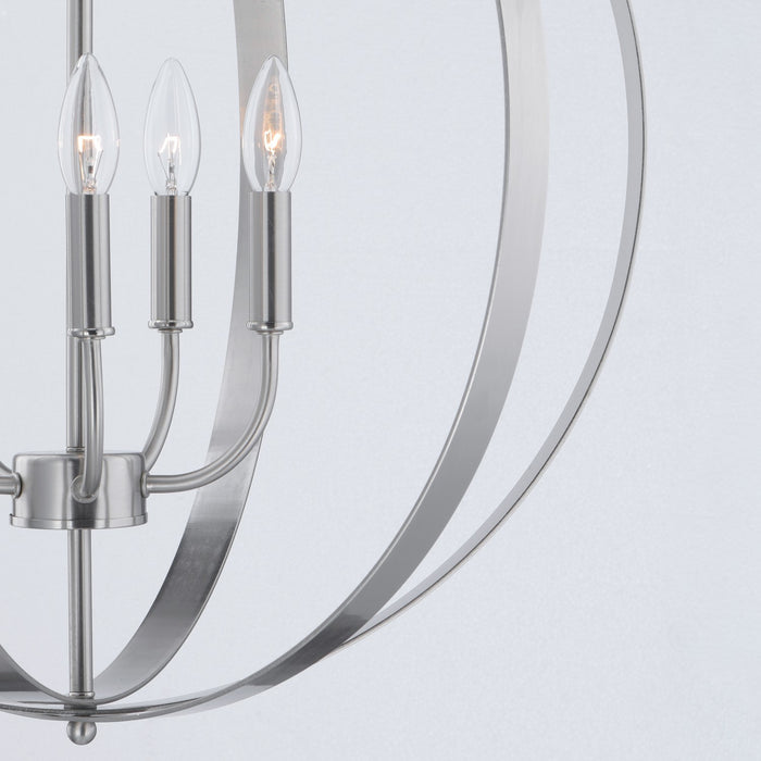 Maxim 10032SN Five Light Chandelier, Satin Nickel