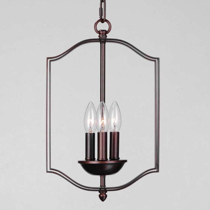 Maxim 10035OI Three Light Chandelier, Oil Rubbed Bronze