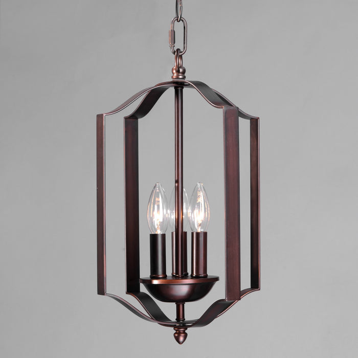 Maxim 10035OI Three Light Chandelier, Oil Rubbed Bronze