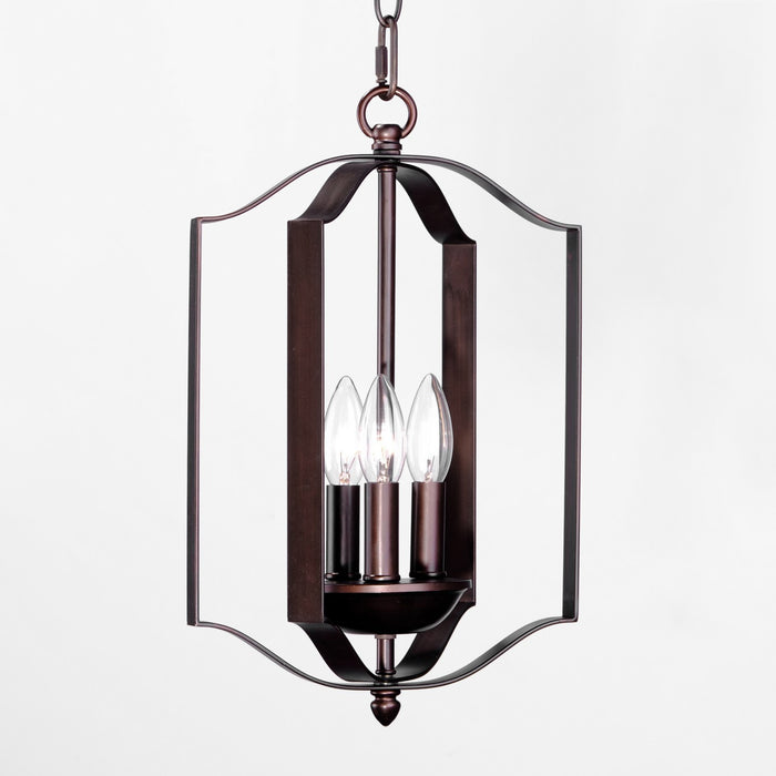 Maxim 10035OI Three Light Chandelier, Oil Rubbed Bronze