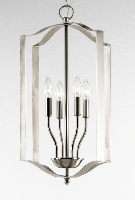 Maxim 10036SN Four Light Chandelier, Satin Nickel