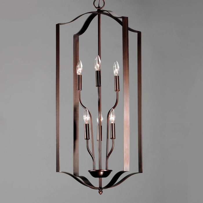 Maxim 10038OI Six Light Chandelier, Oil Rubbed Bronze