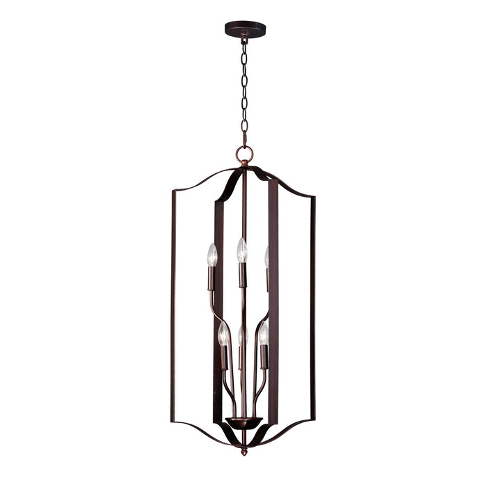 Maxim 10038OI Six Light Chandelier, Oil Rubbed Bronze