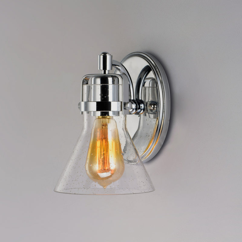 Maxim 26111CDPC One Light Wall Sconce, Polished Chrome