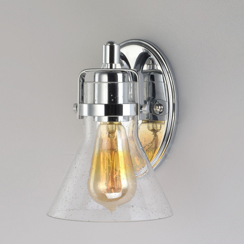 Maxim 26111CDPC One Light Wall Sconce, Polished Chrome