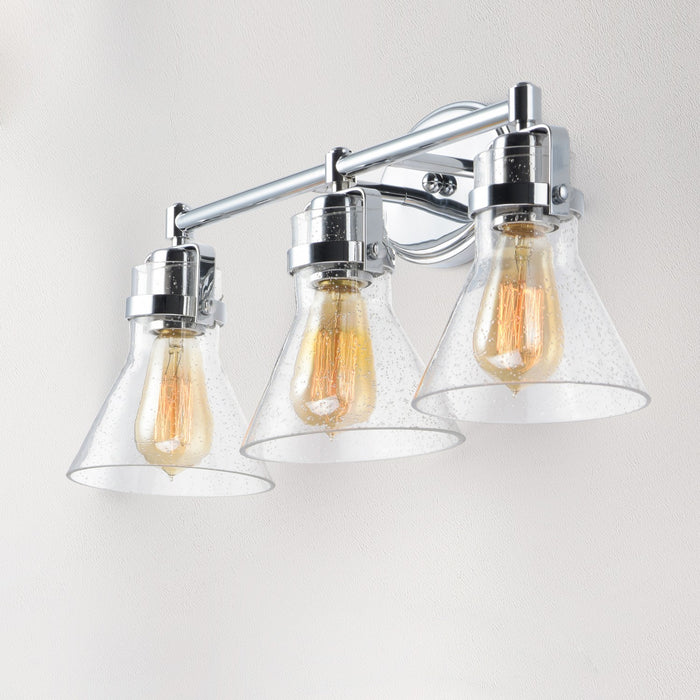 Maxim 26113CDPC Three Light Bath Vanity, Polished Chrome