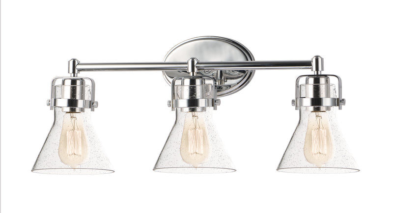 Maxim 26113CDPC Three Light Bath Vanity, Polished Chrome