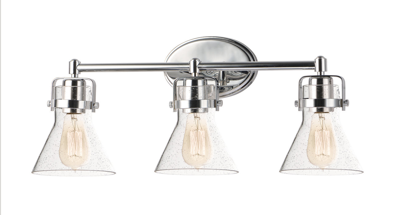 Maxim 26113CDPC Three Light Bath Vanity, Polished Chrome