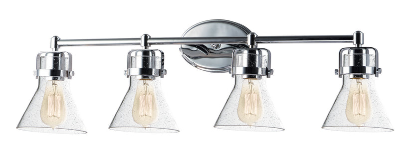 Maxim 26114CDPC Four Light Bath Vanity, Polished Chrome