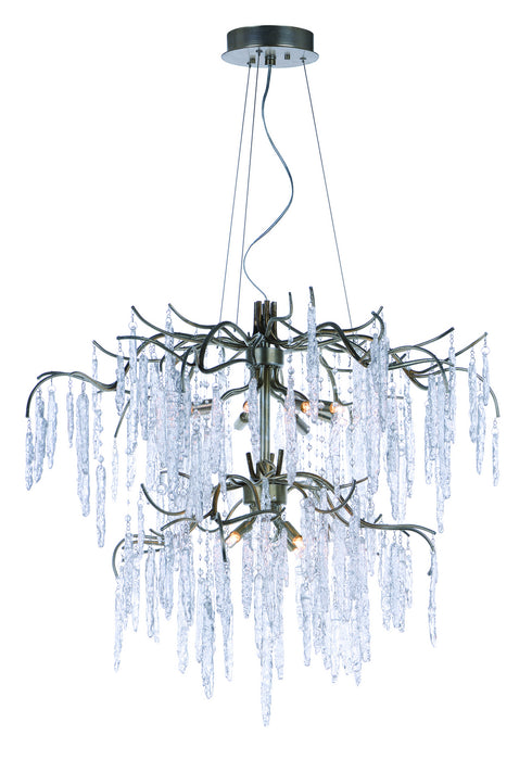 Maxim 26288ICSG 12 Light Chandelier, Silver Gold