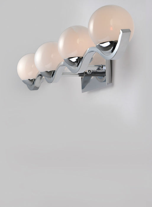 Maxim 27554WTPC Four Light Bath Vanity, Polished Chrome