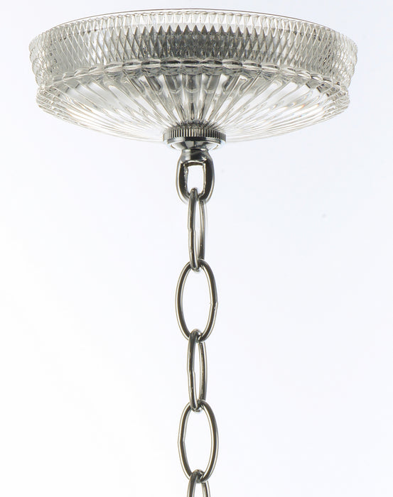 Maxim 30003CLPN Three Light Chandelier, Polished Nickel