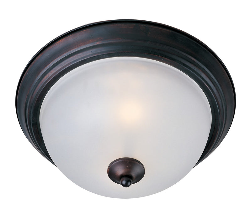 Maxim 5849FTOI Two Light Flush Mount, Oil Rubbed Bronze
