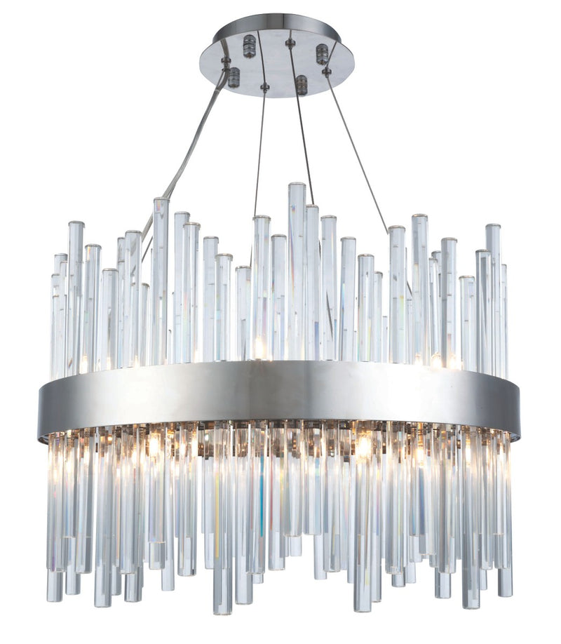 Elegant Lighting 3000D20C 14 Light Chandelier, Chrome