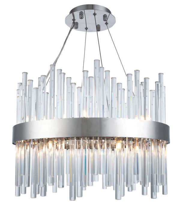 Elegant Lighting 3000D20C 14 Light Chandelier, Chrome