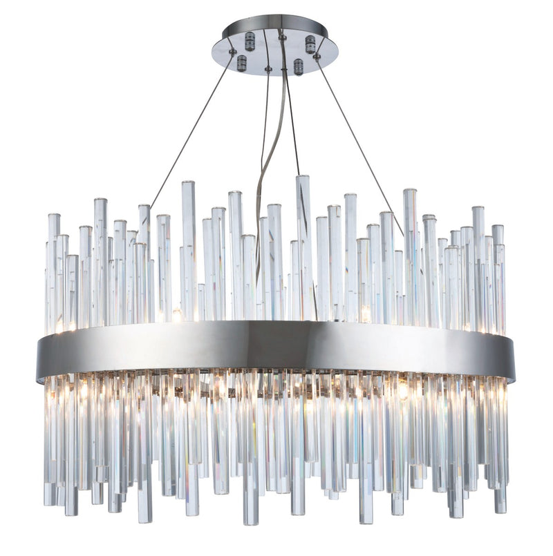 Elegant Lighting 3000D25C 16 Light Chandelier, Chrome