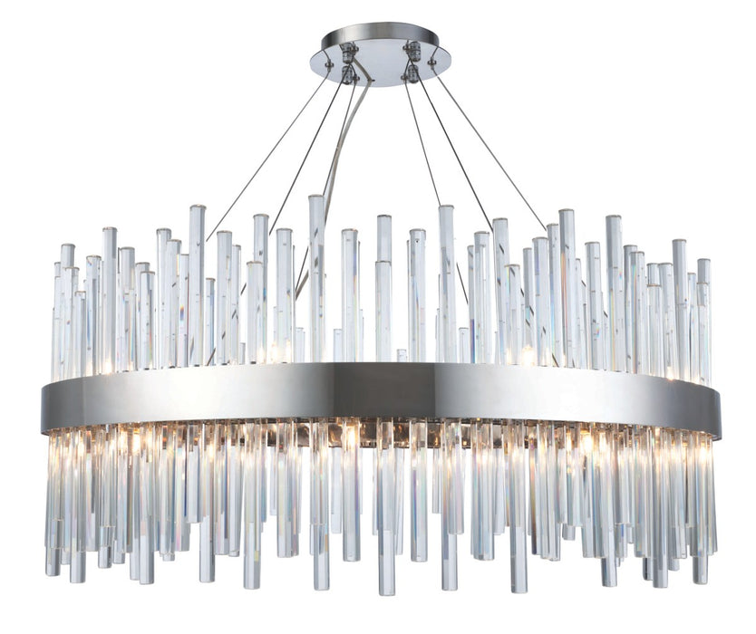 Elegant Lighting 3000D32C 18 Light Chandelier, Chrome