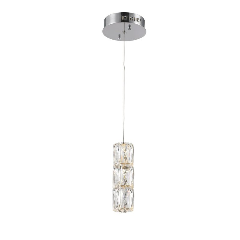 Elegant Lighting 3500D1C LED Pendant, Chrome