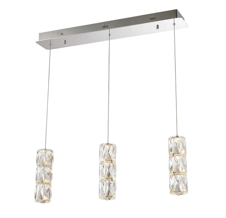 Elegant Lighting 3500D3C LED Pendant, Chrome