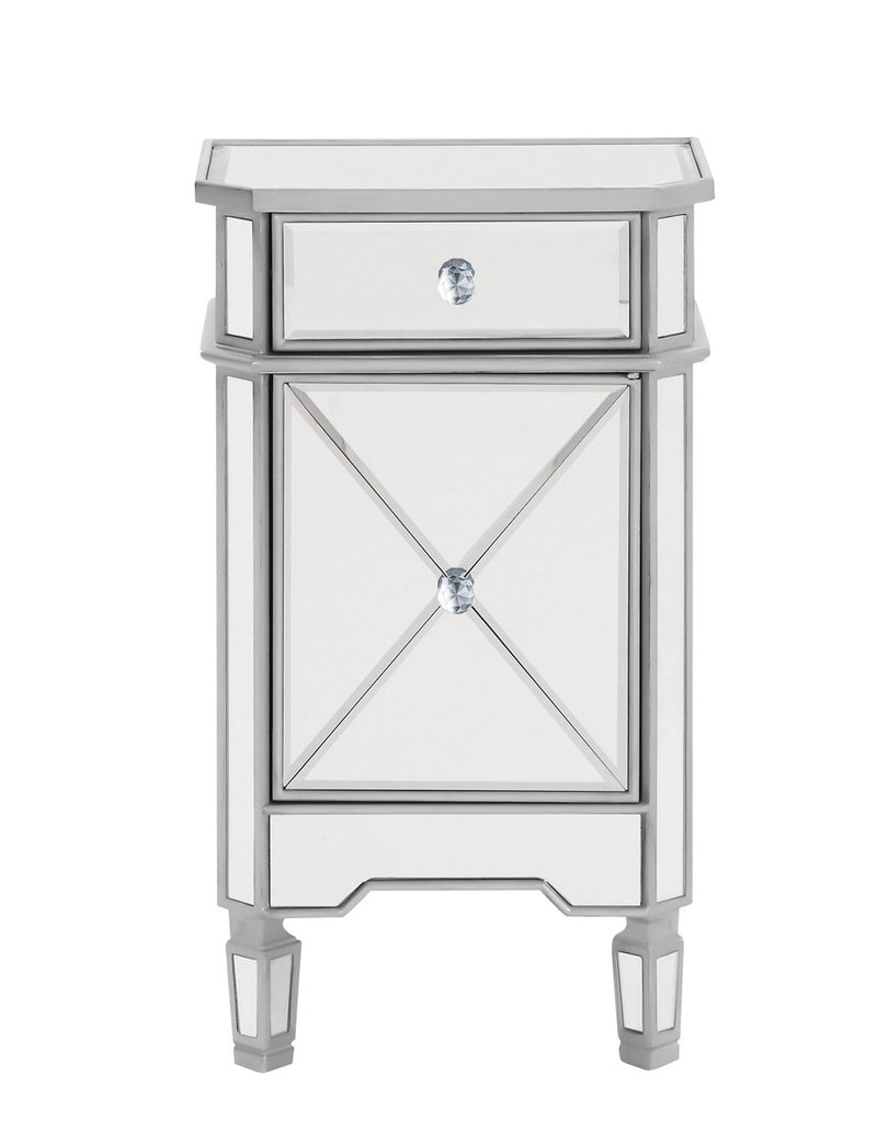 Elegant Lighting MF6-1006S Vanity Table, Hand Rubbed Antique Silver