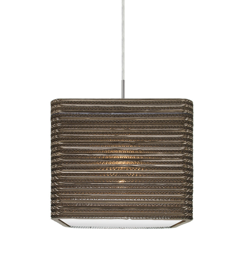 Besa 1JC-KIRK12-LED-SN One Light Pendant, Satin Nickel