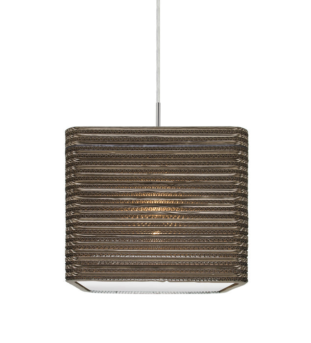 Besa 1JC-KIRK12-LED-SN One Light Pendant, Satin Nickel
