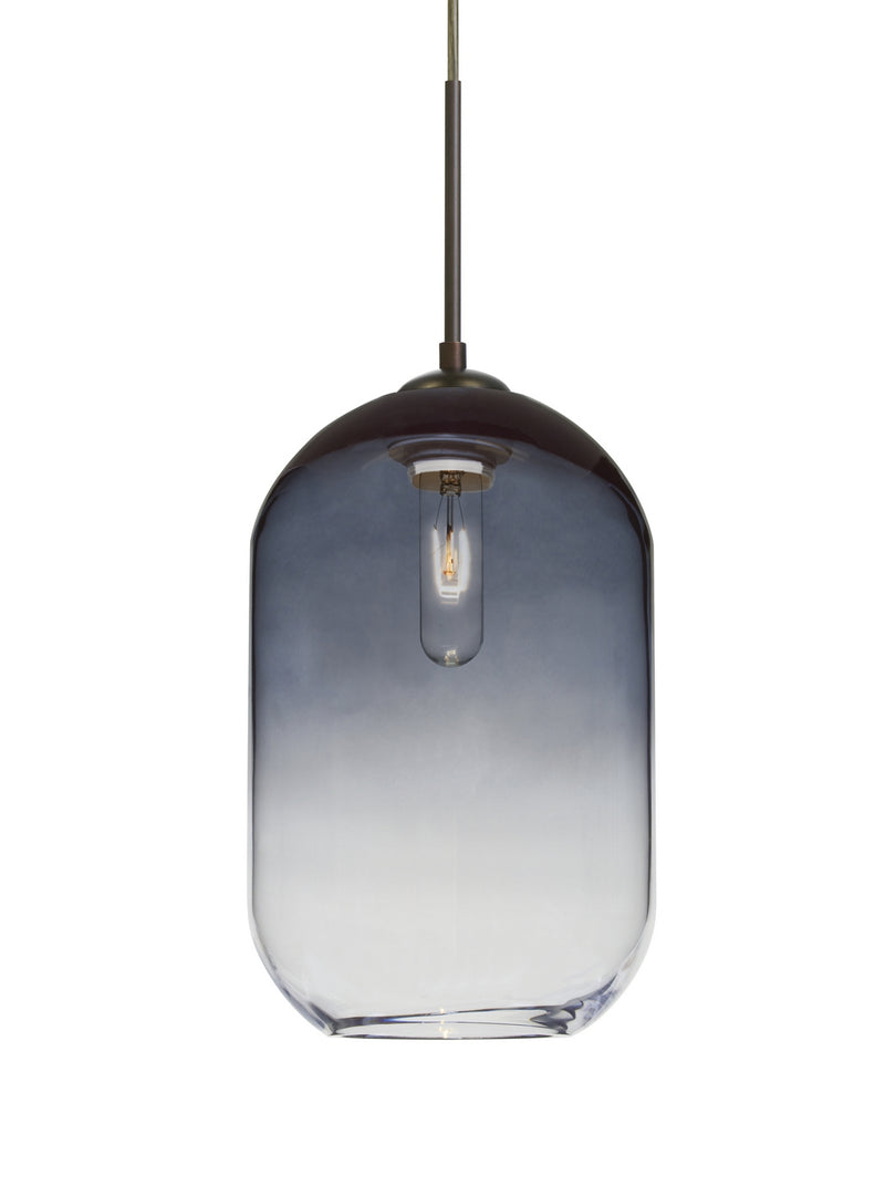 Besa 1JC-OMEGA12ST-BR One Light Pendant, Bronze