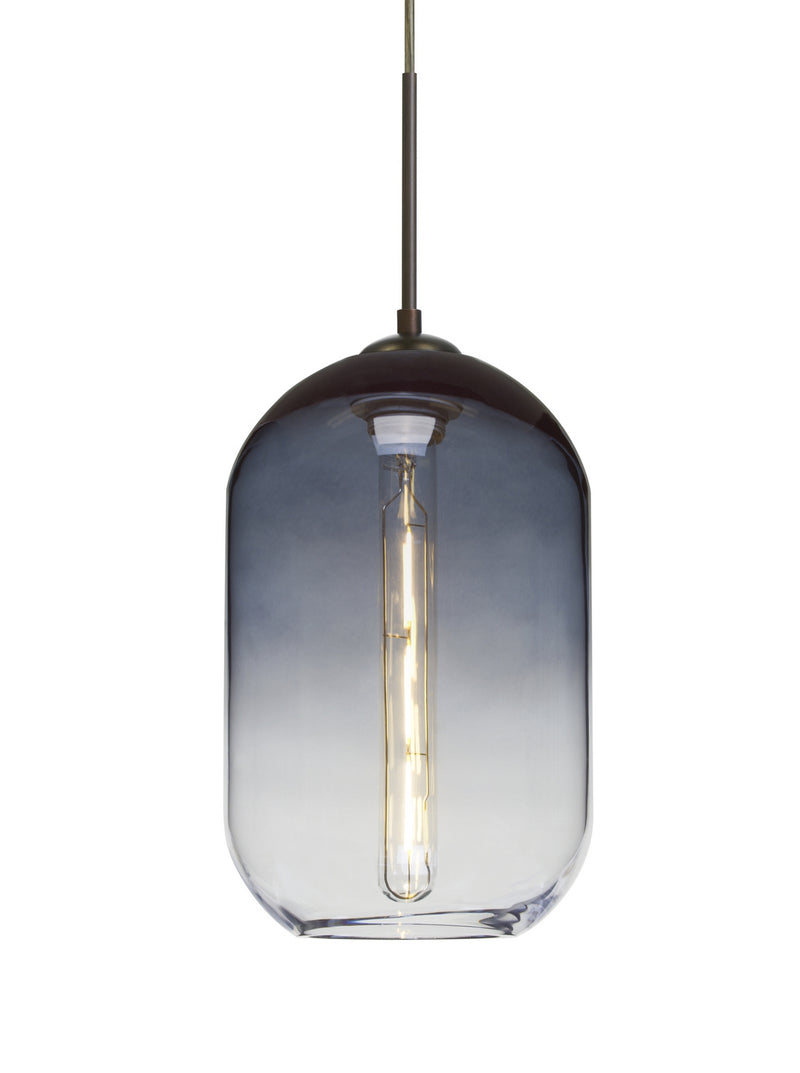 Besa 1JC-OMEGA12ST-EDIL-BR One Light Pendant, Bronze