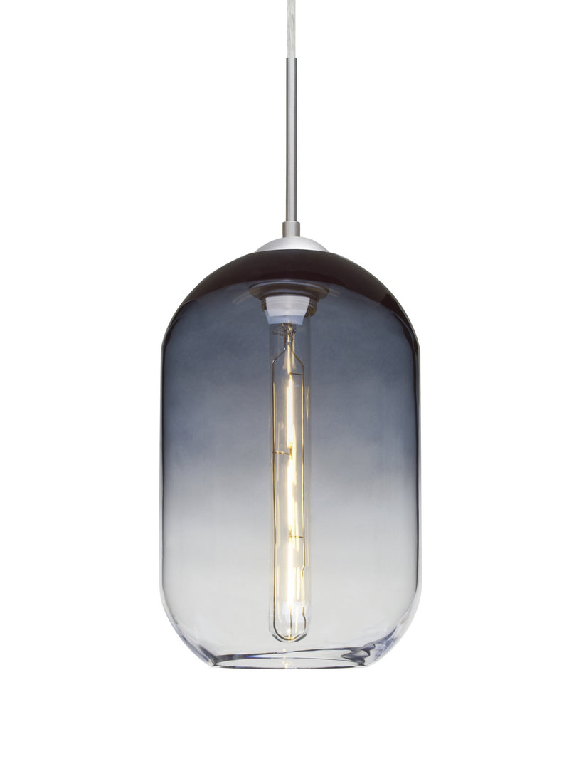 Besa 1JC-OMEGA12ST-EDIL-SN One Light Pendant, Satin Nickel