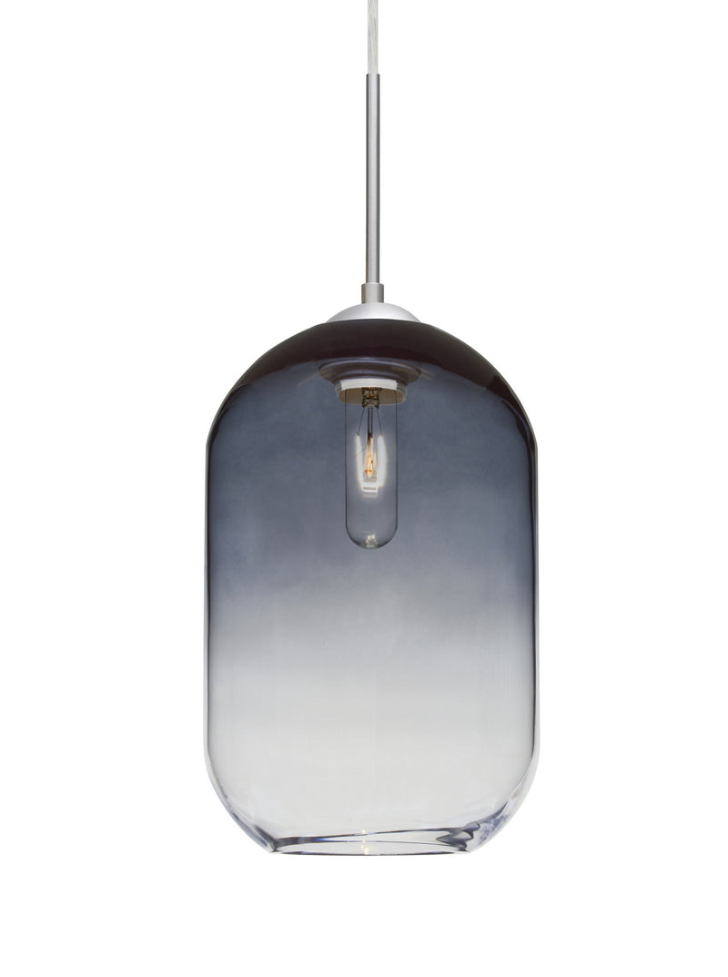 Besa 1JC-OMEGA12ST-SN One Light Pendant, Satin Nickel