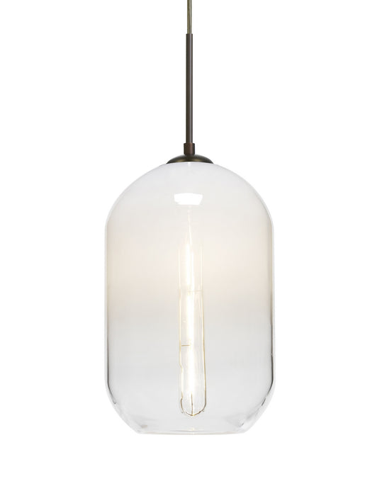 Besa 1JC-OMEGA12WH-EDIL-BR One Light Pendant, Bronze