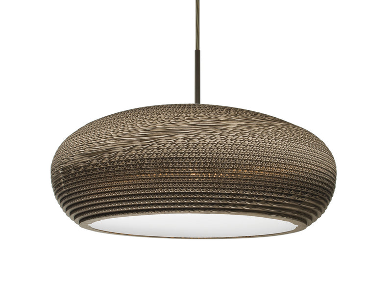 Besa 1JC-VENUS-LED-BR One Light Pendant, Bronze