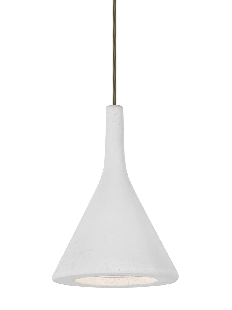 Besa 1JT-GALAWH-LED-BR One Light Pendant, Bronze